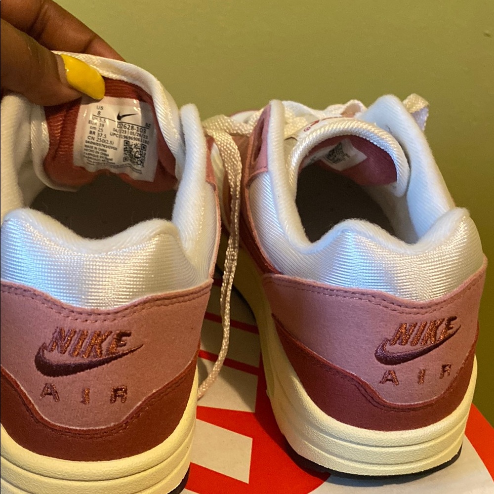 Nike Pink and Cream Sneakers with Air Max Cushioning - Picture 3 of 5